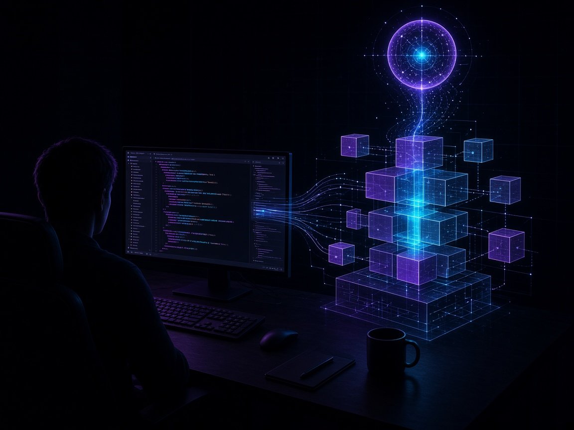 Ilustração Programar com IA